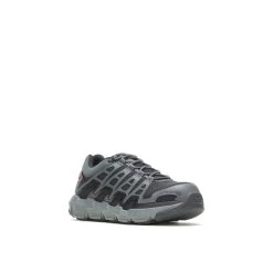 Wolverine Shoes: Men's W211016 Charcoal Composite Toe Rev Vent Ultraspring Durashocks Work Shoe