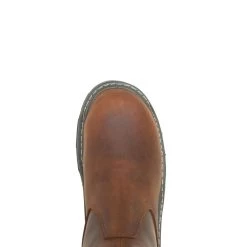 Wolverine Boots: Men's W211120 Peanut Carbonmax Toe Raider Durashocks Insulated Wellington Pull On Boot -Work Shoes Store wbsm w211120 082420 f21 top