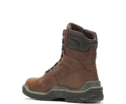 Wolverine Boots: Men's W211162 Peanut Raider Durashocks Waterproof 8" Carbonmax Work Boot -Work Shoes Store wbsm w211162 012721 s22 225 1