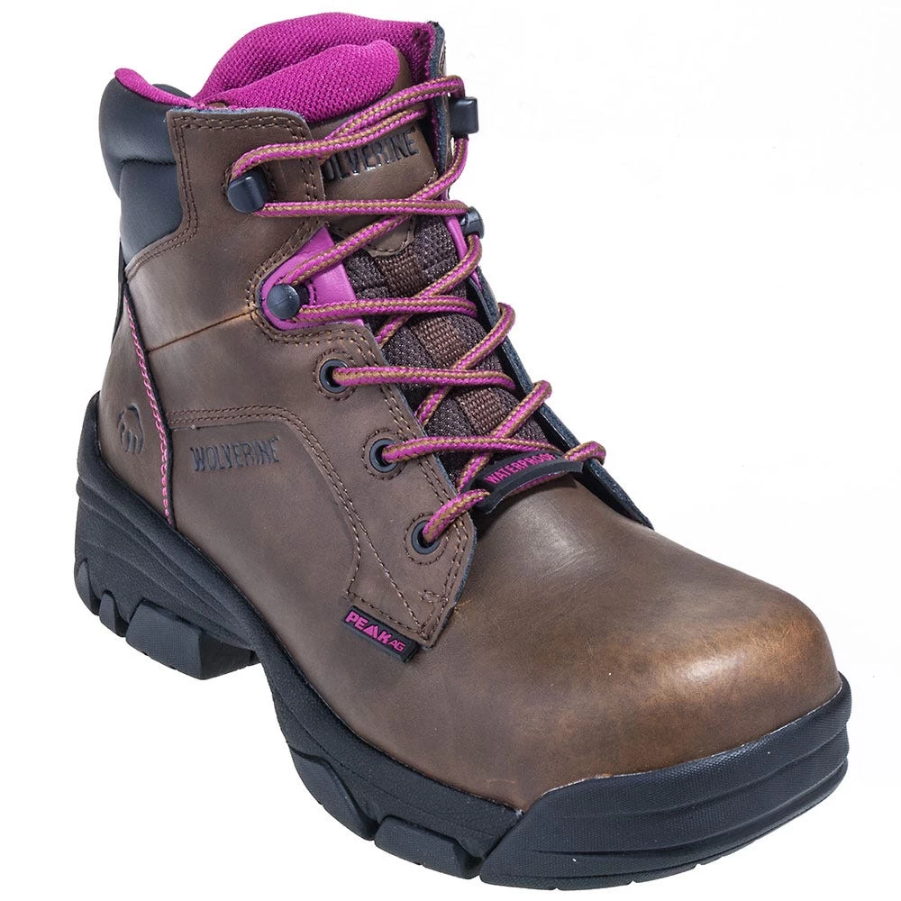 Wolverine Boots: Women's 10383 Brown Merlin EH Composite Toe Boots 5 Wolverine Boots: Women's 10383 Brown Merlin EH Composite Toe Boots - Image 3