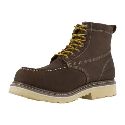 Iron Age Boots: Men's IA5064 Brown 6" Work Boot Soft Toe Work Boot -Work Shoes Store x3