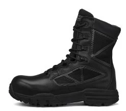 Tactical Research Boots: Men's TR998ZWPCT Black TR Chrome Side-Zip Waterproof CT Combat Boots 15 Tactical Research Boots: Men's TR998ZWPCT Black TR Chrome Side-Zip Waterproof CT Combat Boots -Work Shoes Store z1 zn ng
